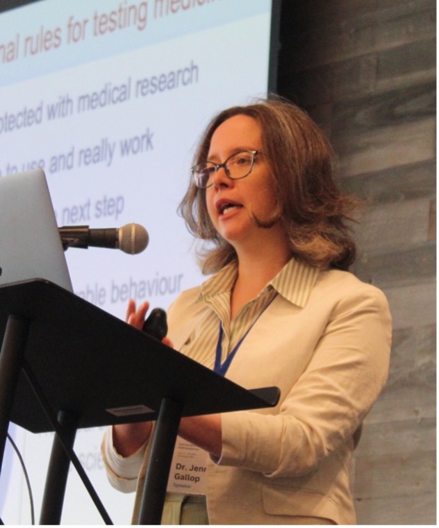 Dr Gallop giving her lecture at the 2025 LSA conference